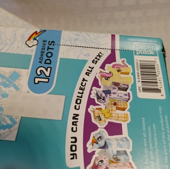 My Little Pony Paper Punk Fold Your Own Paper Lot of 3 Pinkie Applejack Rainbow - Picture 8 of 11